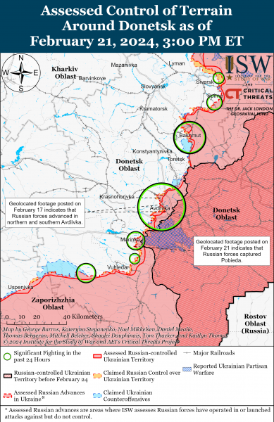  Российские войска пытаются продвинуться возле Роботиного: карты ISW 