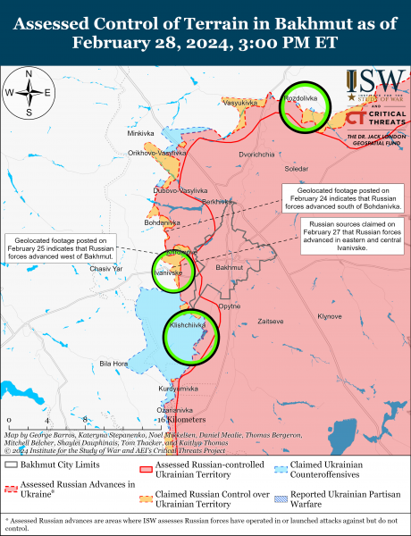  ВСУ ведут атаки южнее Крынок на левом берегу Днепра: карты ISW 