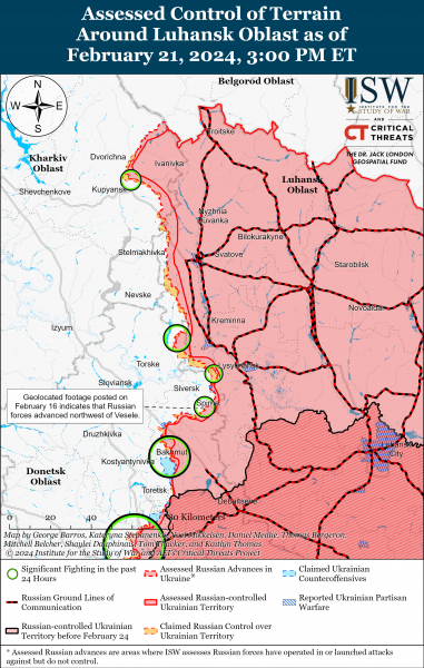  Русские войска Роботиного: карты ISW 