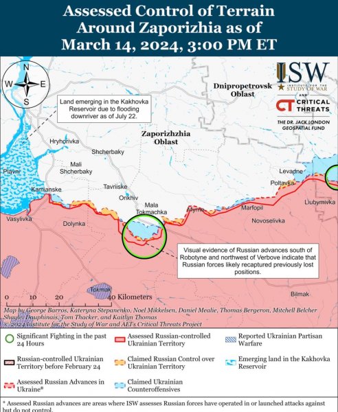  Россияне активизируются на востоке, позиционные бои идут на большинстве направлений: карты ISW 