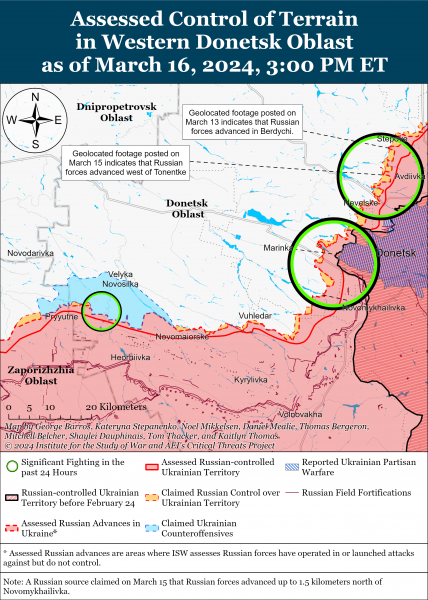  Войска РФ пытаются новой тактикой: карты ISW 