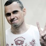 Под посольством РФ в Киеве устроили акцию, требуя свободы для Сенцова