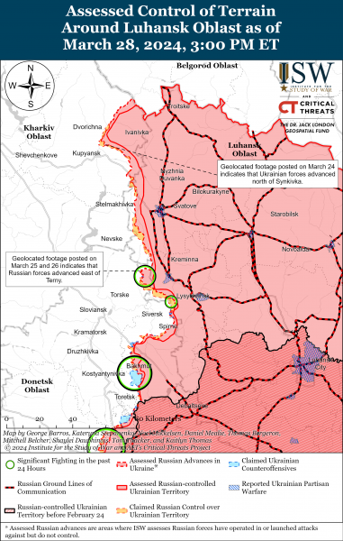  Россияне понесут потери бронетехники западнее Авдеевки: карты ISW 
