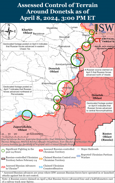  россиян на нескольких направлениях фронта: карты боев
