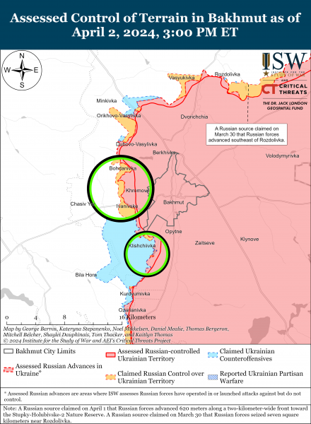  Россияне атакуют на нескольких направлениях: карты ISW 