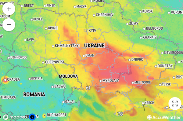  Украину накрыло пылевое облако из Казахстана: что это за явление и нужно ли его бояться
