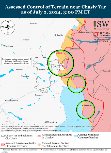  Враг просунулся и у Авдеевки: карты ISW 