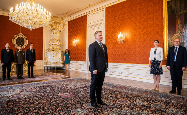 Президент Чехии у нового посла Украины
