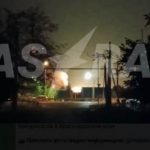 После атаки беспилотников в России горят склады боеприпасов