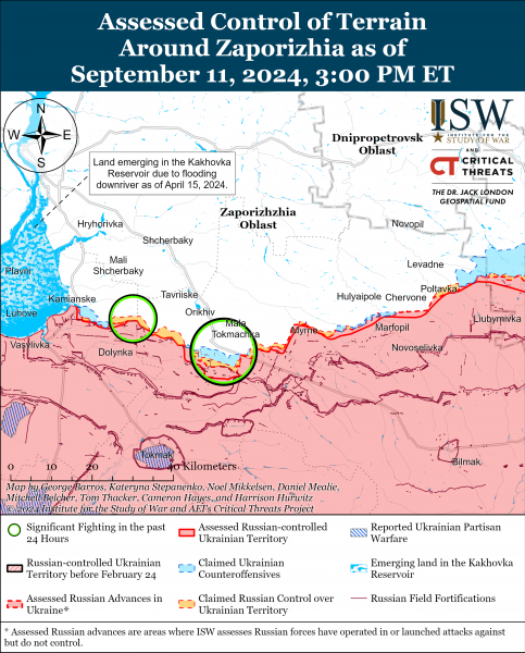  Россияне , вероятно, захватили два села на Покровском направлении: карты ISW 