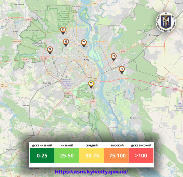  одного района, фиксируют загрязнение воздуха 