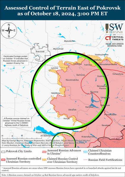  Войска РФ продвинулись в Курской области и на фронтах в Украине: карты ISW 