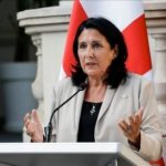 Зурабишвили на митинге обратилась к Зеленскому: Вместе войдем в Европу