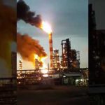 В Москве горел нефтеперерабатывающий завод