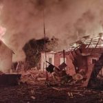 Россияне ударили беспилотниками по Полтавщине: 2 человека достали из горящего дома