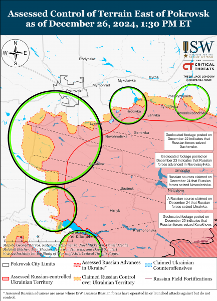  Россияне , вероятно, захватили город Курахово в Донецкой области, - ISW 