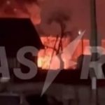 В Смоленской области РФ горит нефтебаза после атаки беспилотников