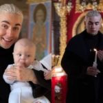 MELOVIN стал крестным отцом и растрогал фото с малышом во время таинства в храме