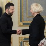 Зеленский встретился со спикером Сейма Латвии