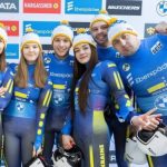 Историческая медаль: сборная Украины впервые завоевала «бронзу» в эстафете на КС по санному спорту
