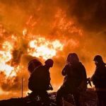 Атака дронов: в Киевской области бушевал пожар на промышленном объекте 