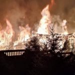 После атаки БПЛА в Харькове начался пожар площадью в 1000 квадратных метров