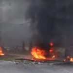 Появилось видео первых минут после российского удара по Харькову