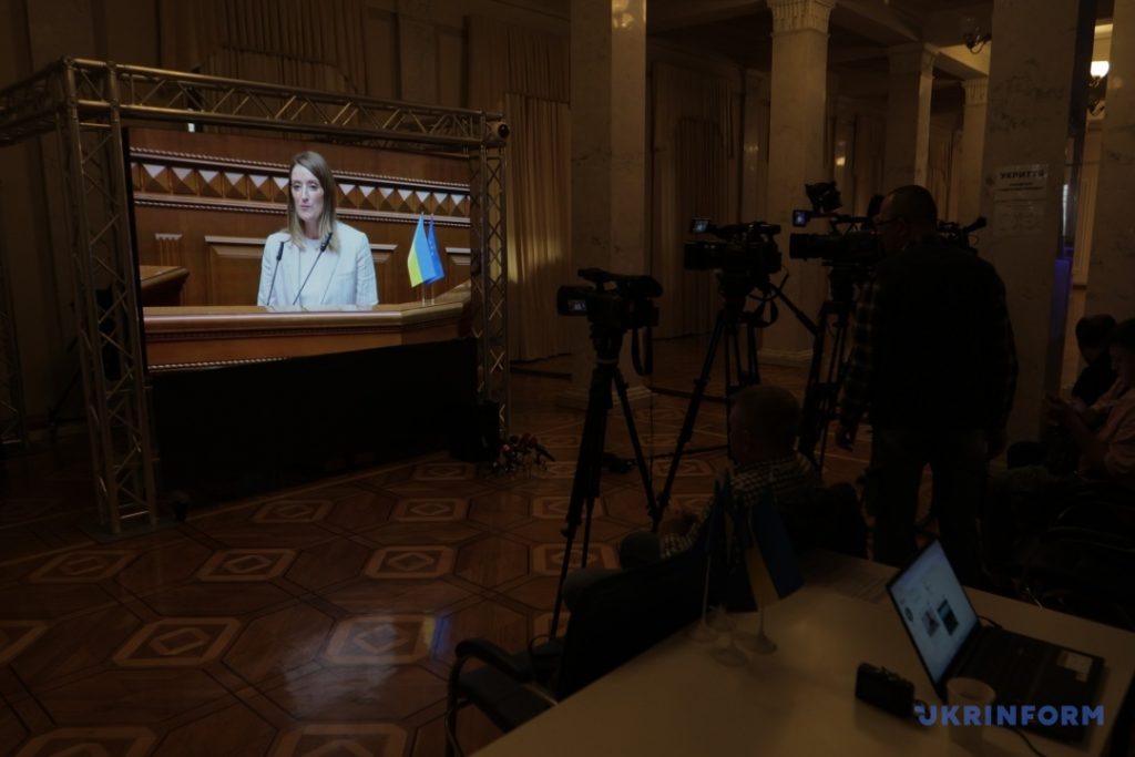 Метцола во время выступления в совете: мы открываем постоянное представительство Европейского парламента в Киеве