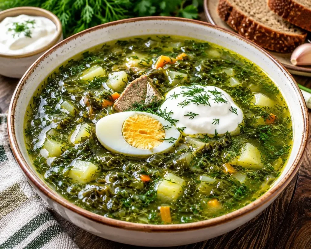 Как приготовить зеленый борщ: рецепт с курицей, щавелем и яйцом Как приготовить зеленый борщ: рецепт с курицей, щавелем и яйцом